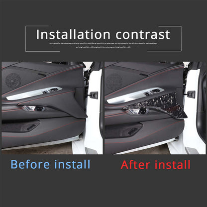 Forged Real Carbon Fiber Full Interior Set Cover Trim Kit For Corvette C8 20-25 - Variants 16-20 29