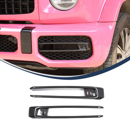 Real Carbon Fiber Front Fog Light Trim For Benz G-Class W464 G63 2019-2024 2