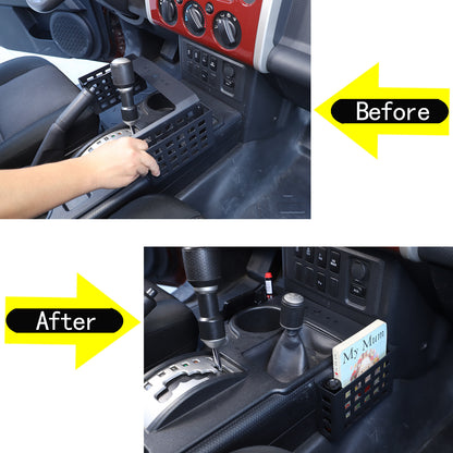 Interior Gear Shift Side Storage Box Two Baskets For Toyota FJ Cruiser 07-21 US 10