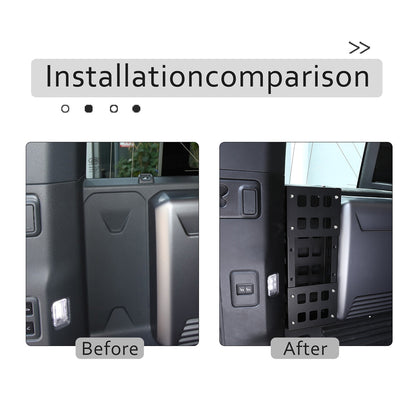 Aluminum Alloy Car Trunk Storage Basket For Land Rover Defender 110 2020-2022 5