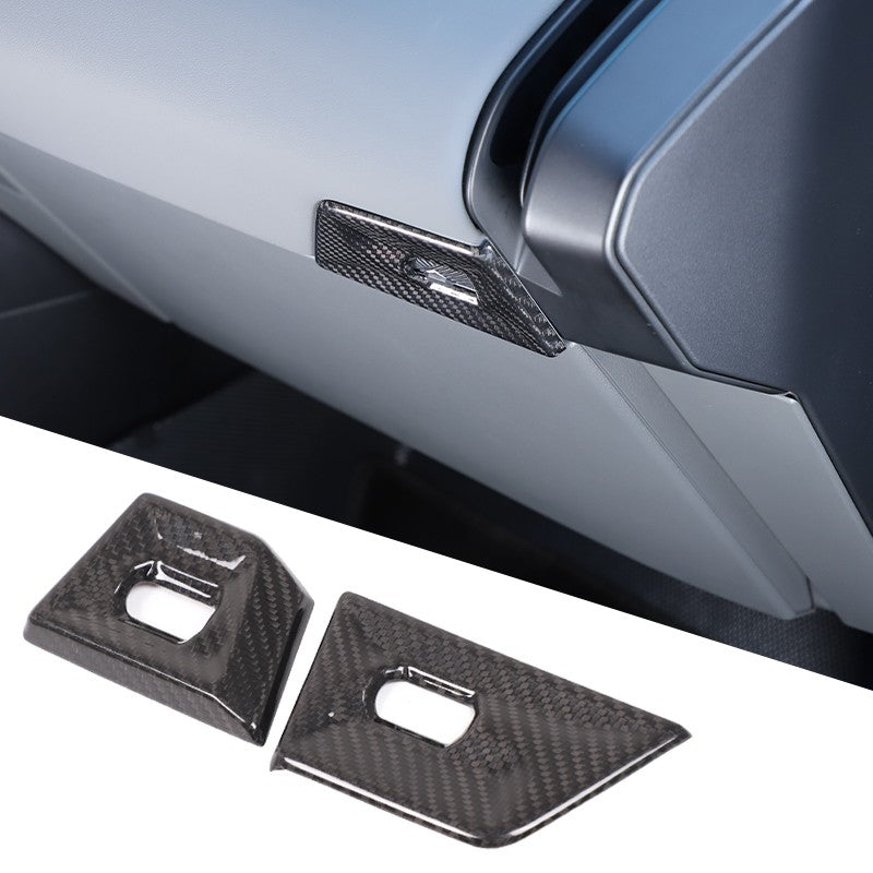Real Carbon Fiber Dash Side Air Vent Adjustment Trim For BMW X3 G45 2025+ 22