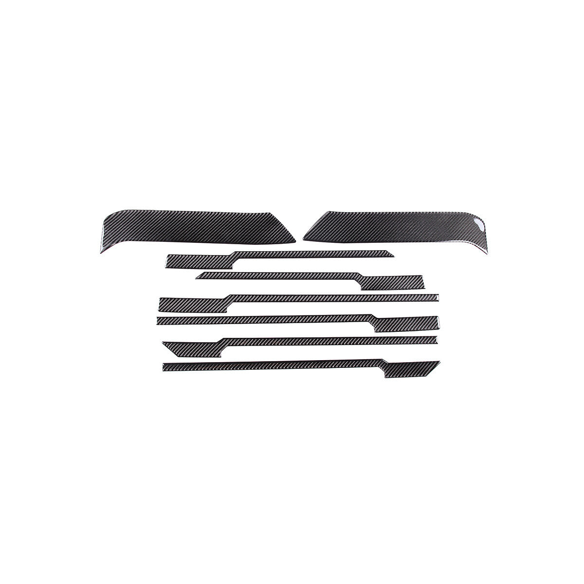 Carbon Fiber Front Grill Grille Inserts Cover Trim For Toyota Tundra 2022-23 8