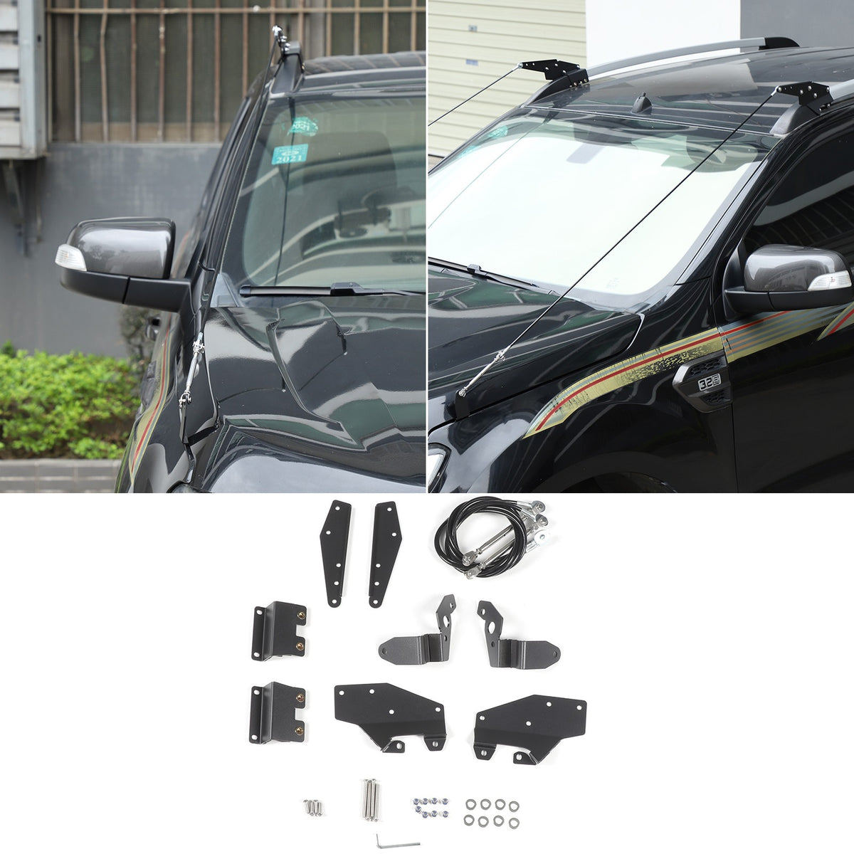 Front Grille Bull Bar Bush Guard Divider For Ford Ranger T6 T7 2015-2021 3