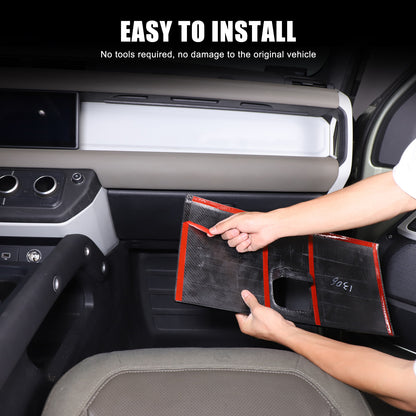 Real Carbon Fiber Passenger Side Glove Box Panel Trim For LR Defender L663 20+ 5