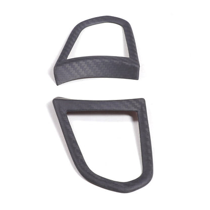 Matte Real Carbon Fiber Steering Wheel Button Cover Trim For Lotus EMIRA 21-25 4