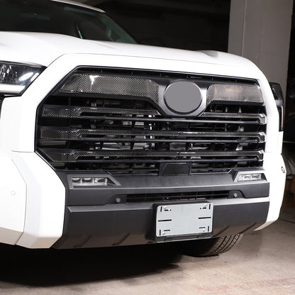 Carbon Fiber Front Grill Grille Inserts Cover Trim For Toyota Tundra 2022-23 1