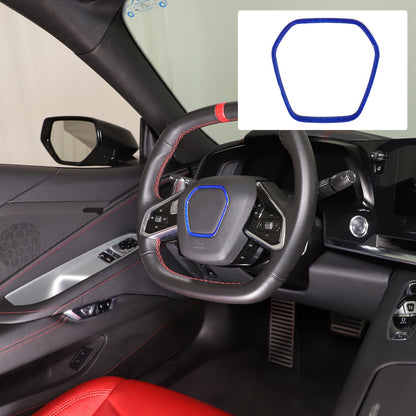 Blue Real Carbon Fiber Full Interior Set Decor Trim Kit for Corvette C8 20-25 - Variants 21-25 20