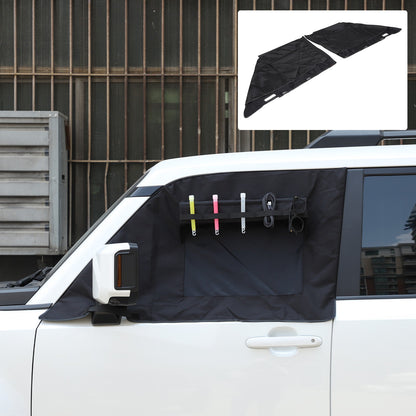 Front Window Vent Visor Sun Shade Cover For Toyota Land Cruiser Prado LC250 24+ 2