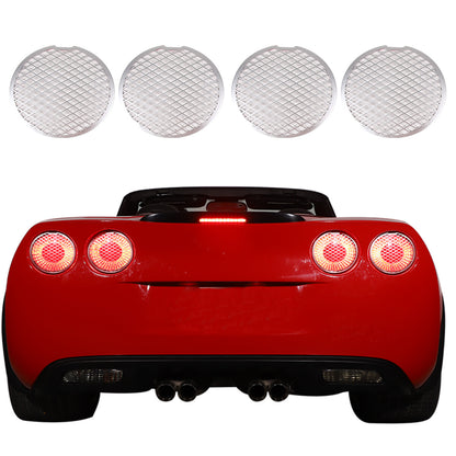Black Mesh Steel Rear Tail Light Grille Cover For Corvette C6 GS/Z0/ZR1 05-13 US 3