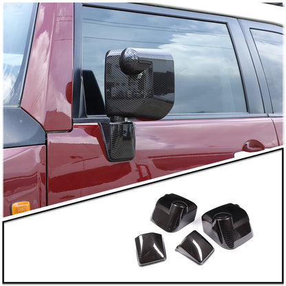 Carbon Exterior Rearview mirror base cover trim For Toyota FJ Cruiser 2007-2021 1