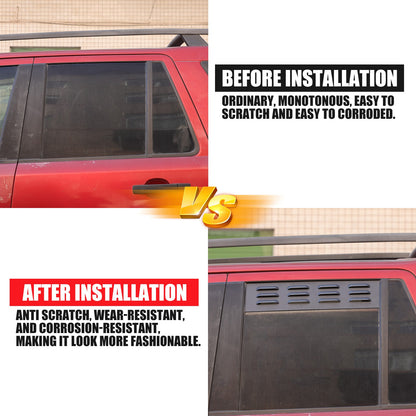 Rear Door Window Louver Air Vent Panel Trim Cover For LR Freelander 2 L359 07-15 22
