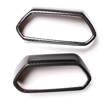 2pcs real carbon fiber side air outlet frame trim For Lamborghini URUS 18-23 US 5