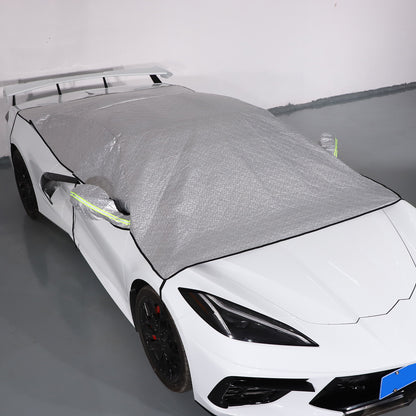 Car Windshield Snow Cover Front Winter Guard Protector For Corvette C8 20-26 US 4