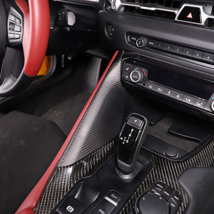 Matte Real Carbon Fiber Interior Trim Cover Accessories For Toyota Supra A90 19+ 84