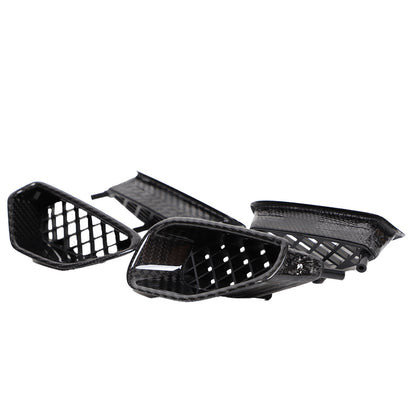 Real Carbon Fiber Wing Air Flow Fender Vent Trim For Corvette C6 ZR1 09-13 4