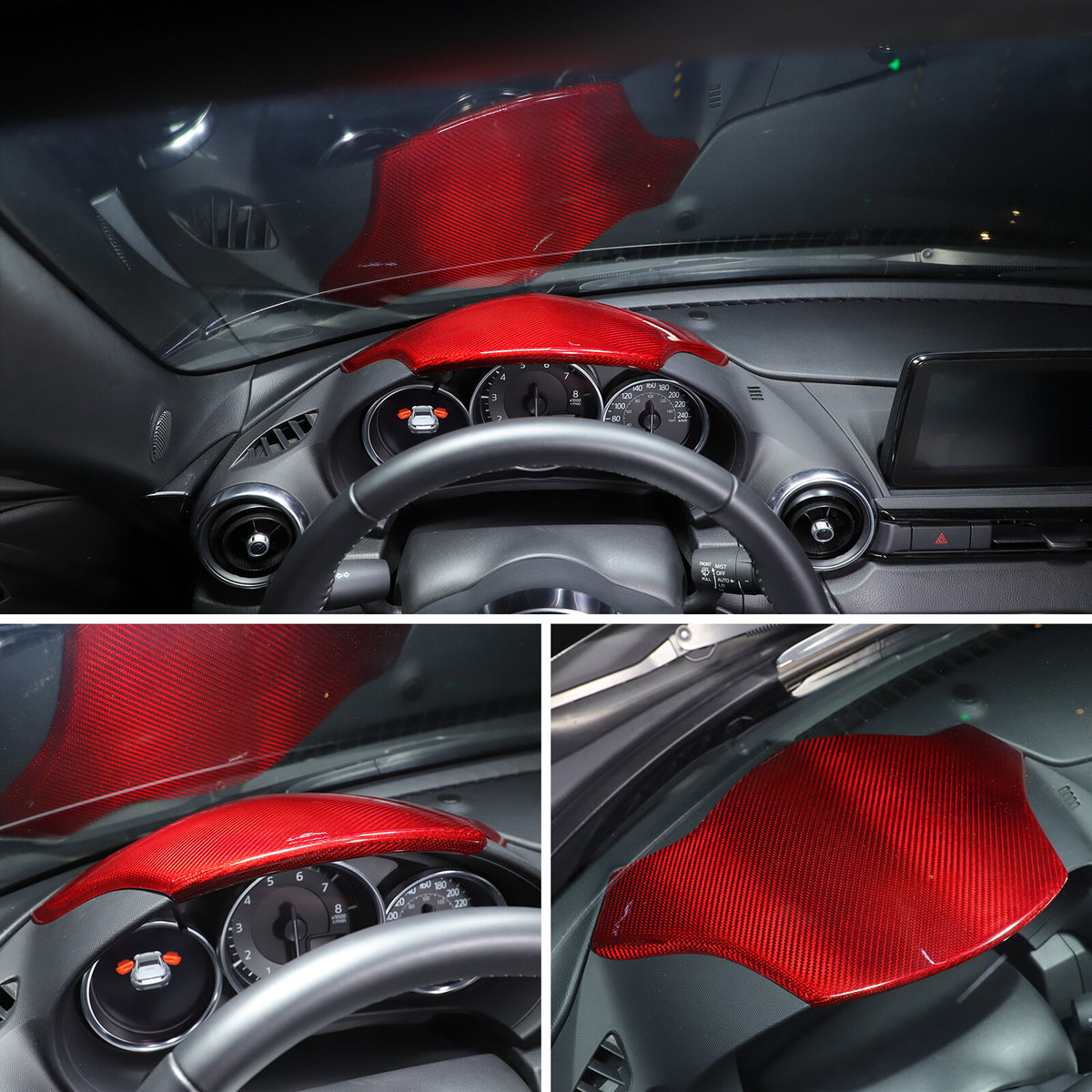 Red Real Carbon Fiber Interior Full Interior Trim For Mazda MX-5 Miata 2016-2026 - Variants 1-5 58