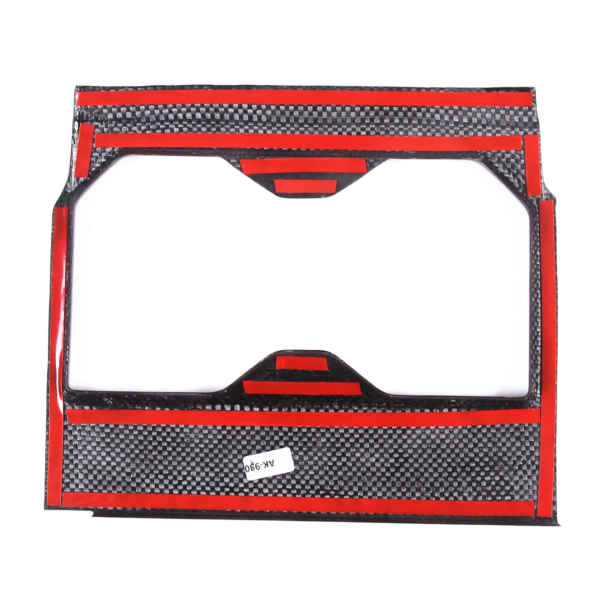 Matte Real Carbon fiber Center Front Cup Holder Cover Trim For Toyota Tundra 22+ 6