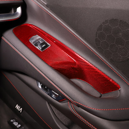 Red Real Carbon Fiber Full Interior Set Decor Trim Kit for Corvette C8 20-25 - Styles 56-60 10