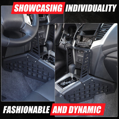 Center Console Molle Panel Digital Device Mount For Mitsubishi L200 Triton 19-23 10
