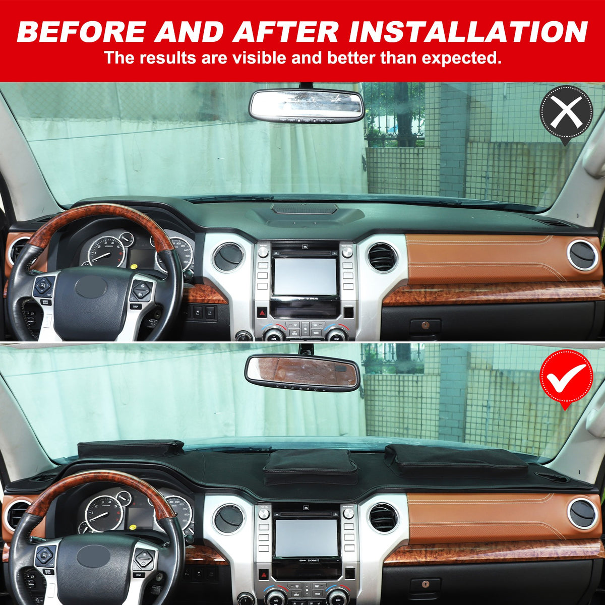 Interior Center Console Dashboard Storage Bag For Toyota Tundra 2007-2021 21