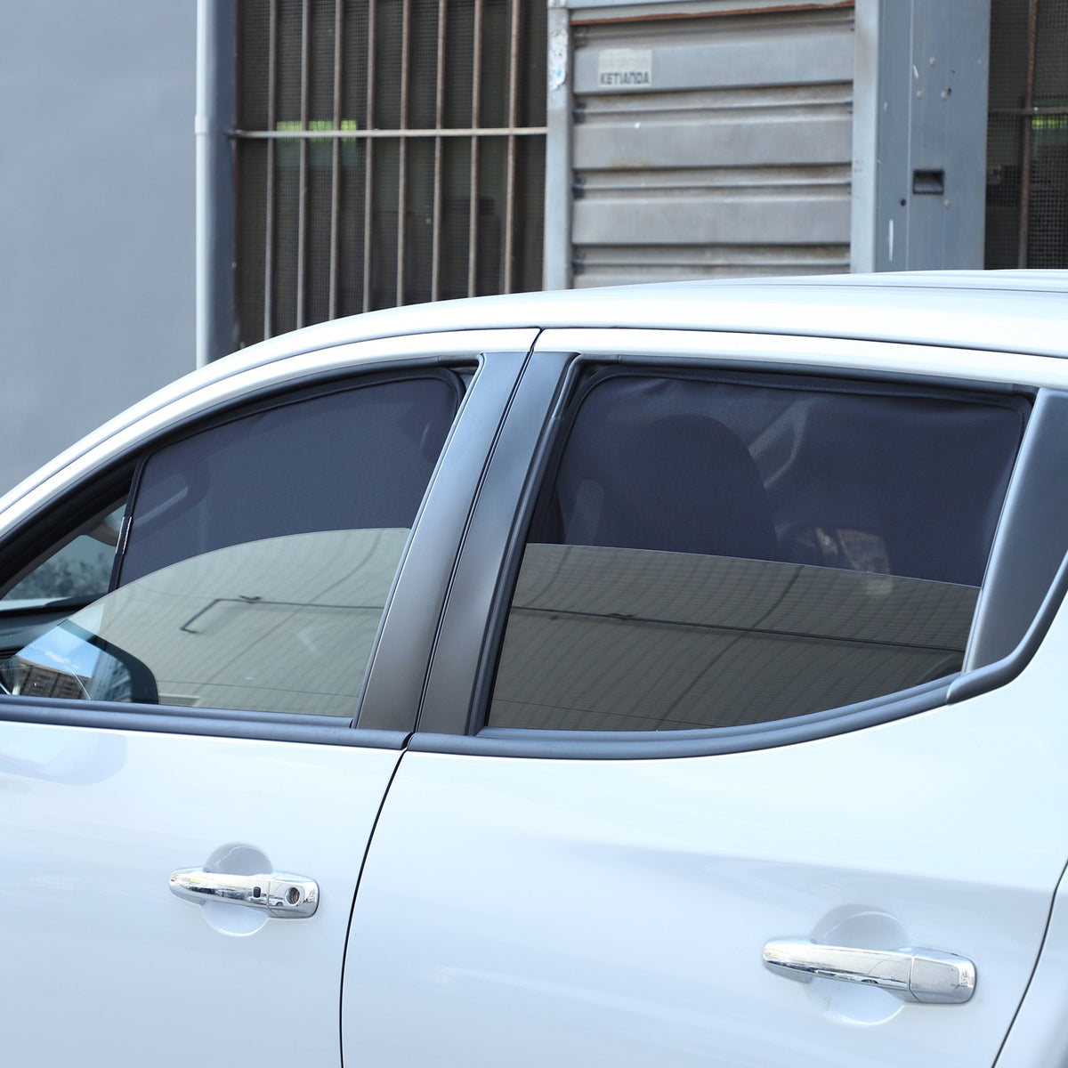 Front Rear Window Sun Shade Cover Mesh Shield For Mitsubishi L200 Triton 2015-23 17