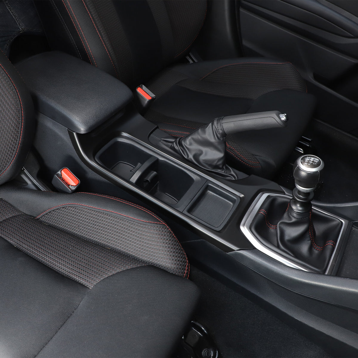 Matte Black Center Console Gear Shift Cup Holder Trim for Subaru WRX VB MT 22-24 8