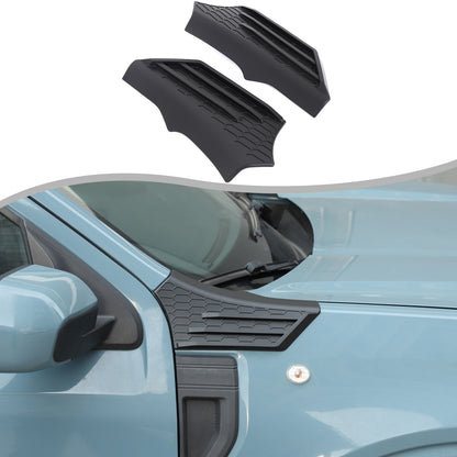 Matte Black ABS Hood Cowl Body Cover Corner Guards Trim For Ford Maverick 22+ US 9