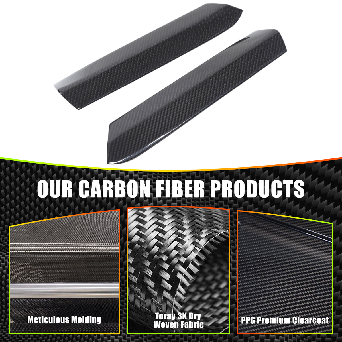 Real Carbon fiber Center Gear Shift Side Trim For Subaru WRX STI VB AT 22-24 9