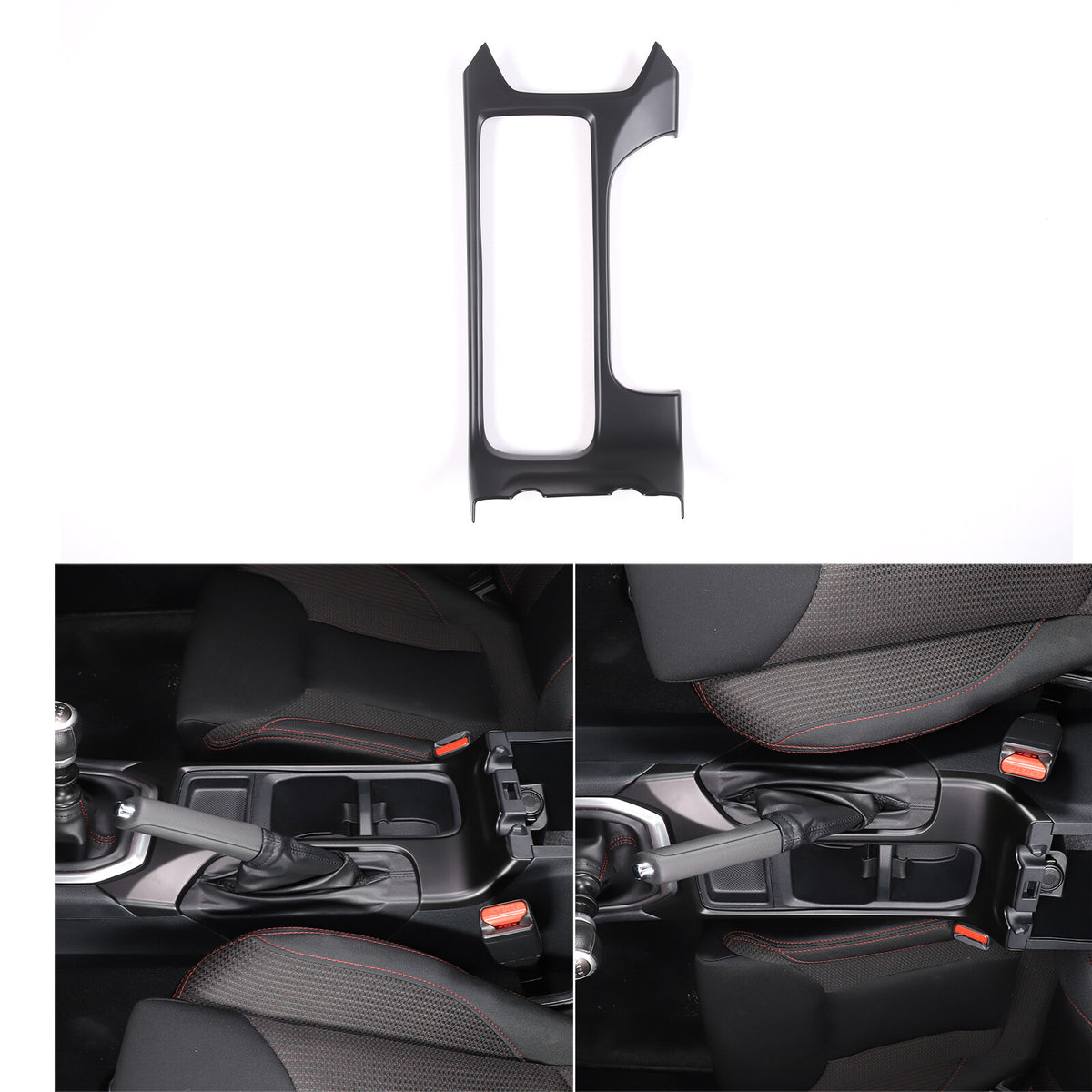 Matte Black Center Console Gear Shift Cup Holder Trim for Subaru WRX VB MT 22-24 15
