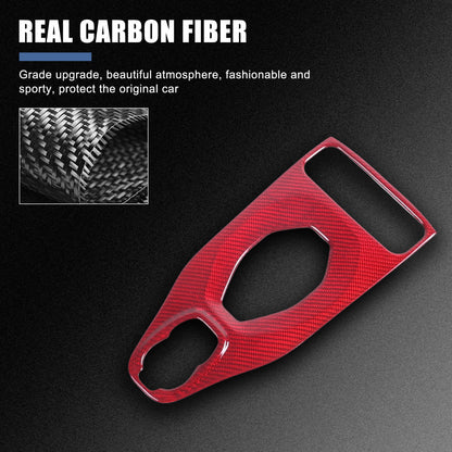 Red Real Carbon Fiber Center Gear Trim Cover For Lotus EMIRA V6 AT 2021-2025 13