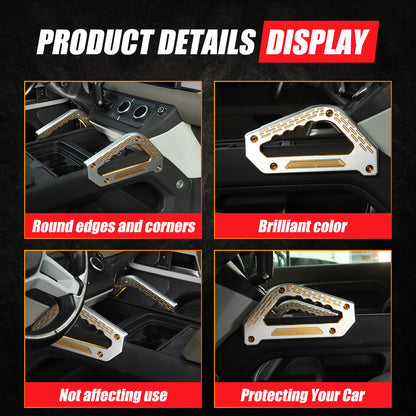 Replacement Silver & Orange Center Grab Handle Trim For LR Defender 2020-2024 7