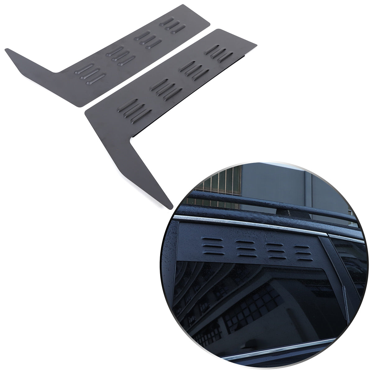 Alloy Rear Window Louver Shutter Cover Trim For Subaru Forester 4th SJ 13-18 US 14