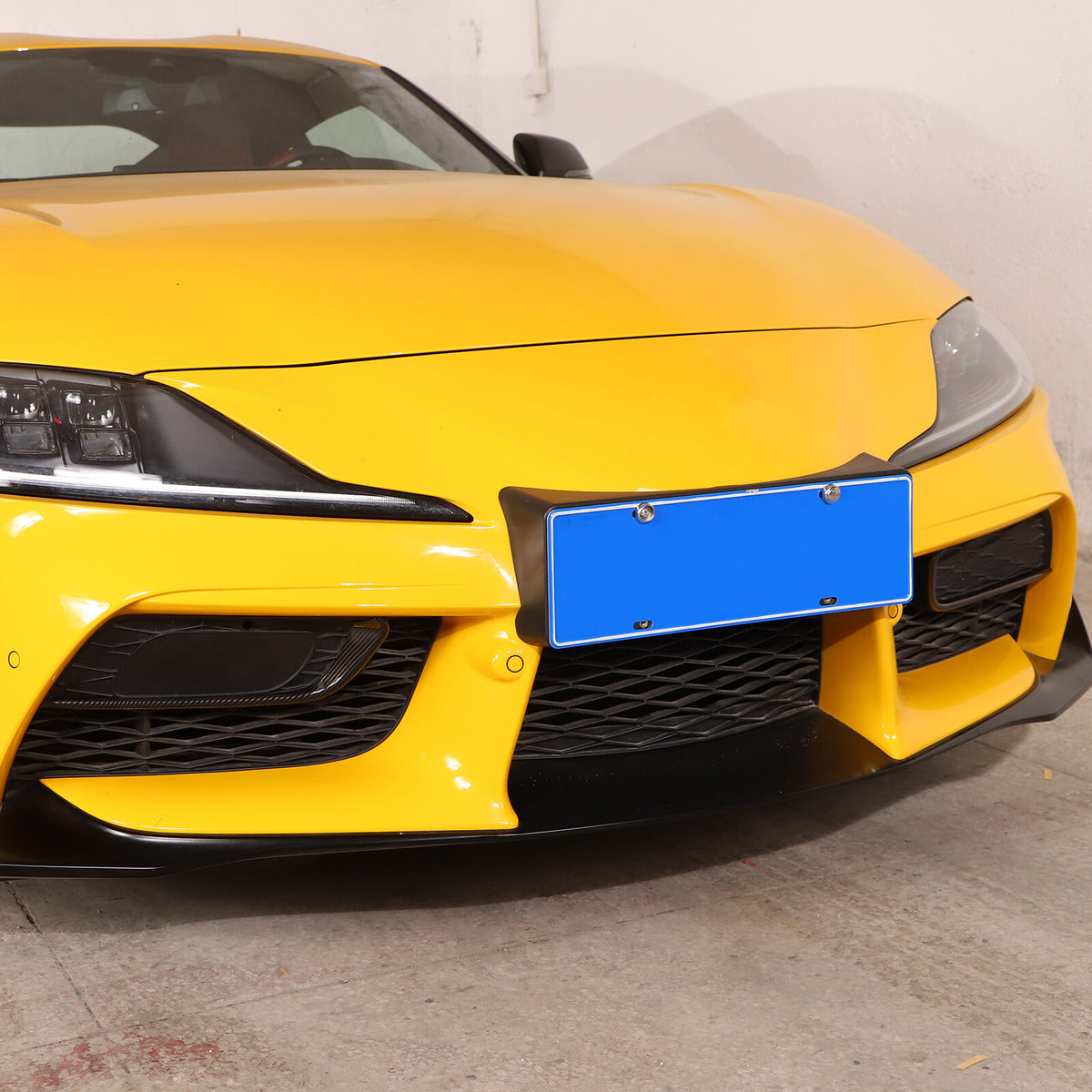 Carbon Fiber Style Front Bumper Side Grill Trim Cover Strip For GR Supra A90 19+ 11