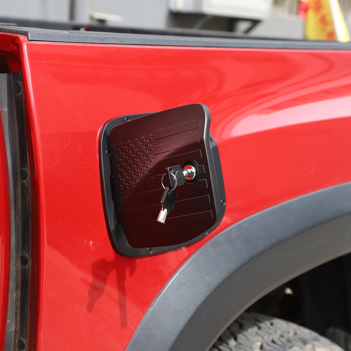 Star Door Fuel Tank Cover W/ Lock Gas Cap Tank Trim For Toyota Tacoma 2016-23 US 21