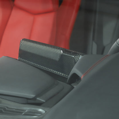 Real Carbon Fiber Center Console Screen Back Frame Trim For Corvette C8 20-25 US 7