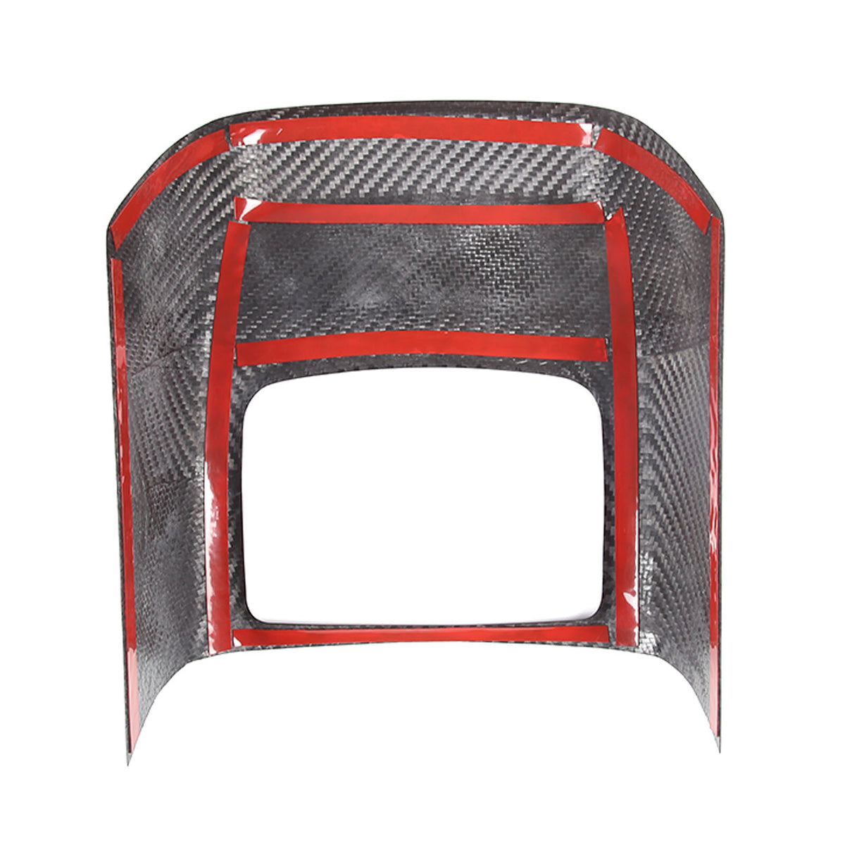 Matte Carbon Fiber Rear Storage Box Panel Cover Trim For Toyota Supra A90 19-24 12