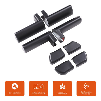 Matte Black ABS Interior Door Handle Cover Trim For Hummer H2 2003-2007 8