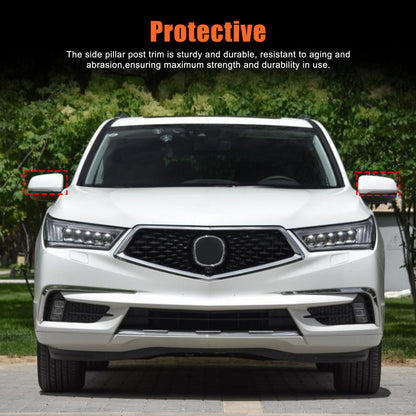 Carbon Fiber ABS Exterior Mirror Cover Trim For Acura MDX 2022-2024 12