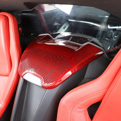 Red Real Carbon Fiber Full Interior Set Decor Trim Kit for Corvette C8 20-25 - Styles 56-60 62