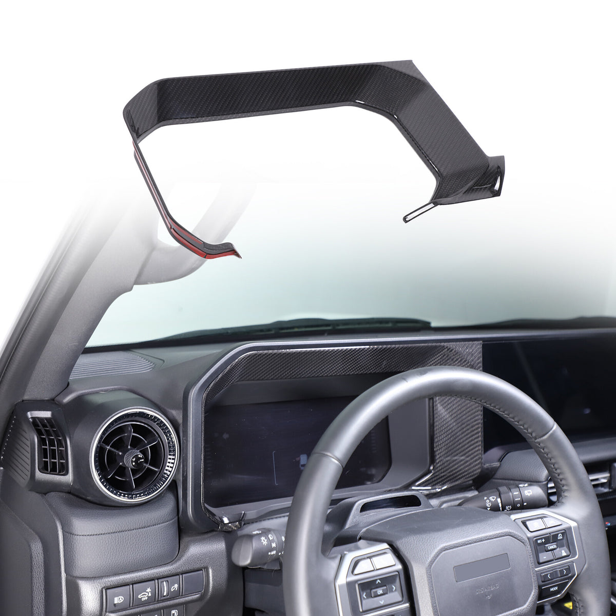Real Carbon Fiber Interior Full Trim Set For Toyota Land Cruiser Prado LC250 24+ 3
