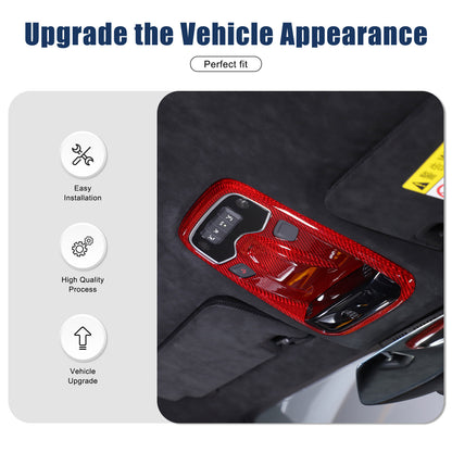 Red Real Carbon fiber Reading light Switch Trim Cover For Lotus EMIRA 2021-2025 18