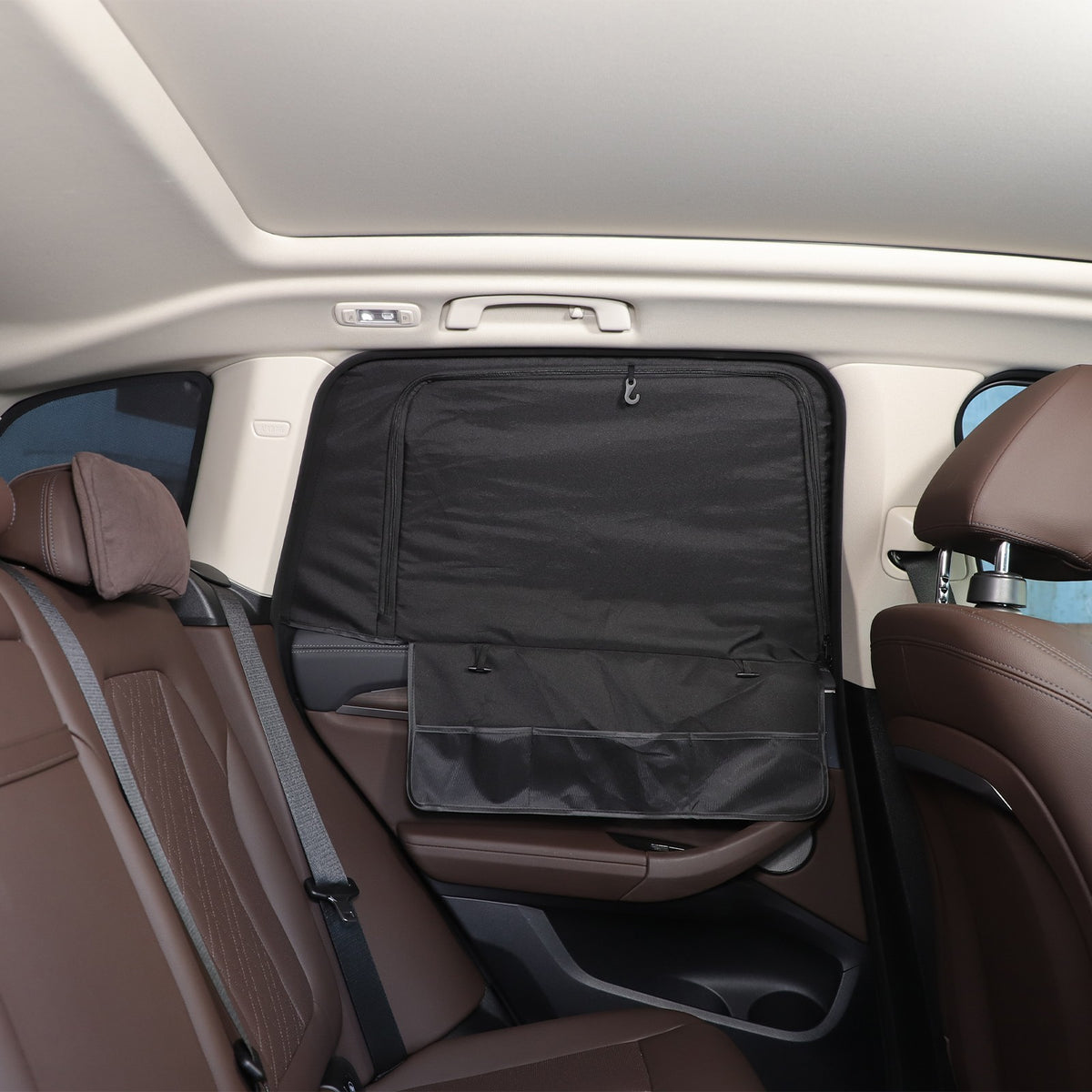 Black ABS Rear Door Window SunShade Cover For BMW X3 G01 2018-2024 11