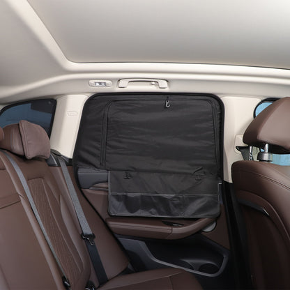 Black ABS Rear Door Window SunShade Cover For BMW X3 G01 2018-2024 11
