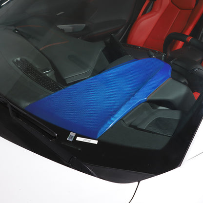 Blue Real Carbon Fiber Dashboard Instrument Upper Panel Cover for Corvette C8 20 2