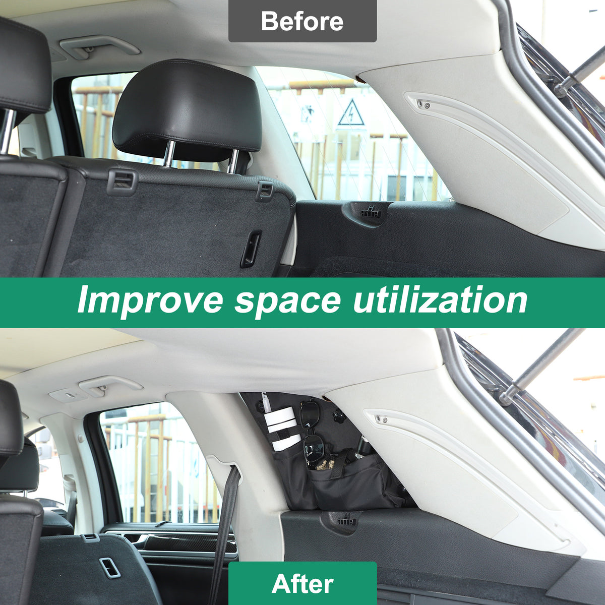 Rear Window Right Side Storage Bag Box Organizer For Volkswagen Touareg 2011-18 20