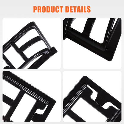 Glossy Piano Black Roof & Side Turn Signal Light Trim Set For Hummer H2 2003-09 38