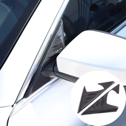 For Maserati Ghibli Quattroporte 2014+Carbon Fiber Door A-Pillar Triangular Trim 8