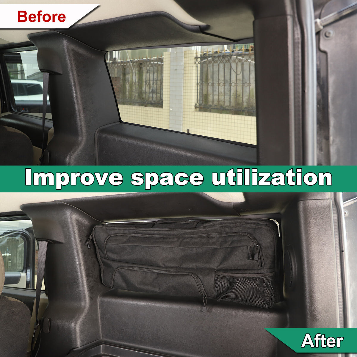 Trunk Right side window Storage pack Bag For Hummer H2 2003-09 21