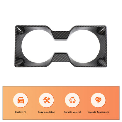 Carbon Fiber ABS Center Console Cup Holder Frame Trim for LR Defender L663 2025+ 6