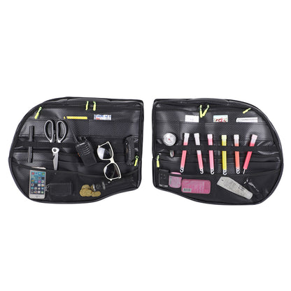 Carbon Pattern Tailgate Window Storage Bag For Land Rover Defender L663 2020+ 11